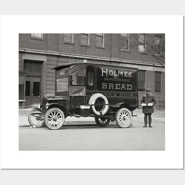 Bakery Delivery Truck, 1923. Vintage Photo Wall Art by historyphoto